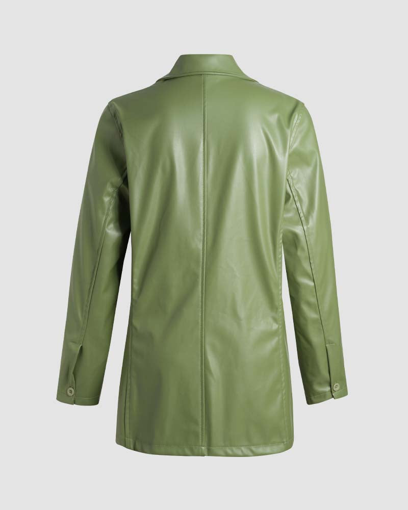 Asterworth Pleather Blazer