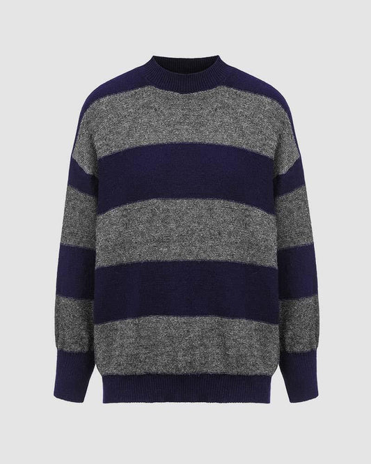 Jacquine Stripe Oversized Jumper