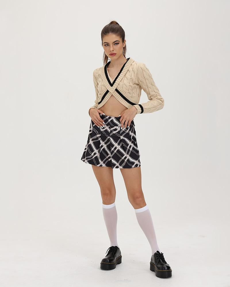 Stolen Moment Plaid Skirt