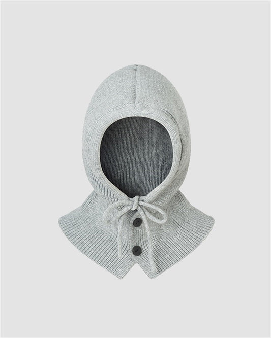 Button Up Knitted Hood