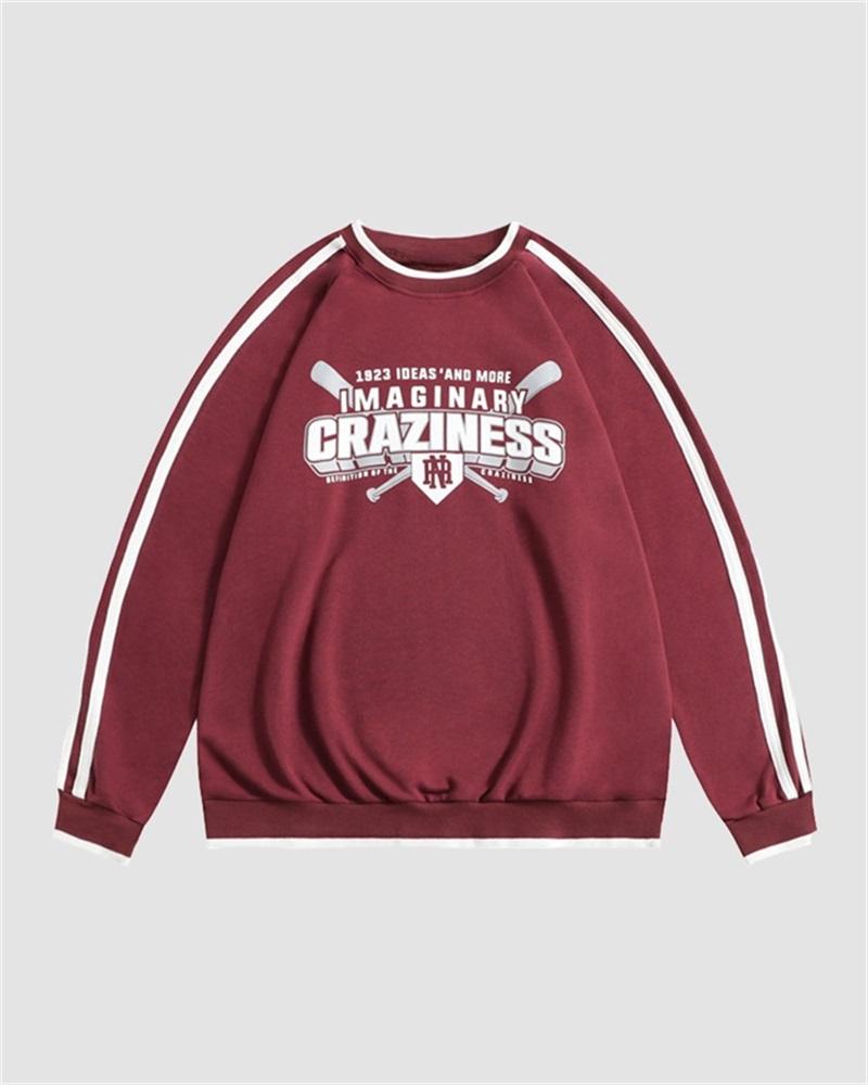 Craziness Baseball Print Jumper