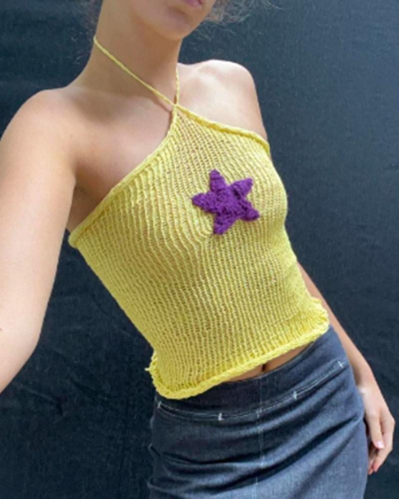 Triangulum Star Halter Top