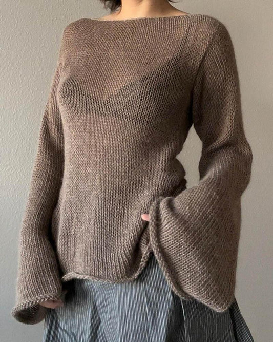 Vintage Bell Sleeves Sweater