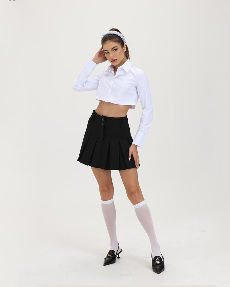 Summer School Cropped Shirt