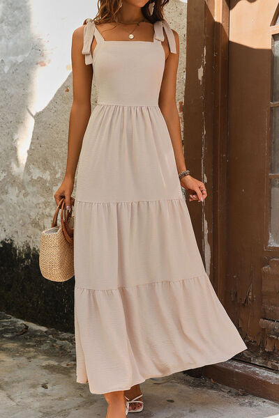 Perfect Summer Maxi Slit Hem Dress