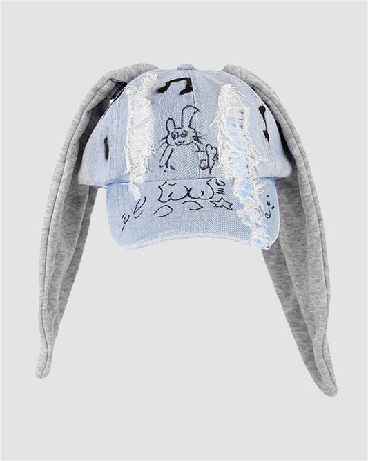 Newjeans Dance Baseball Rabbit Ear Cap