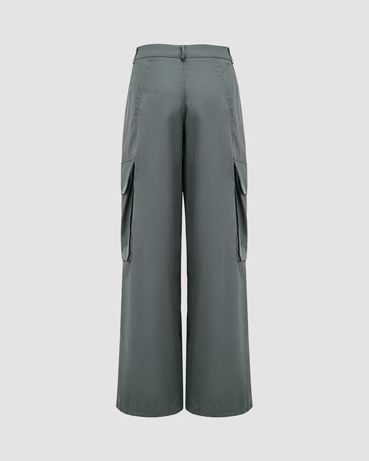 Renewed High Waisted Cargo Pants