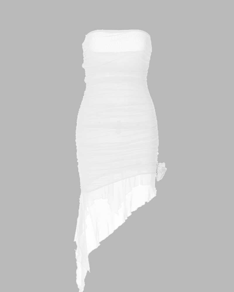 Frost Dynamic Ruffled Tube Dress