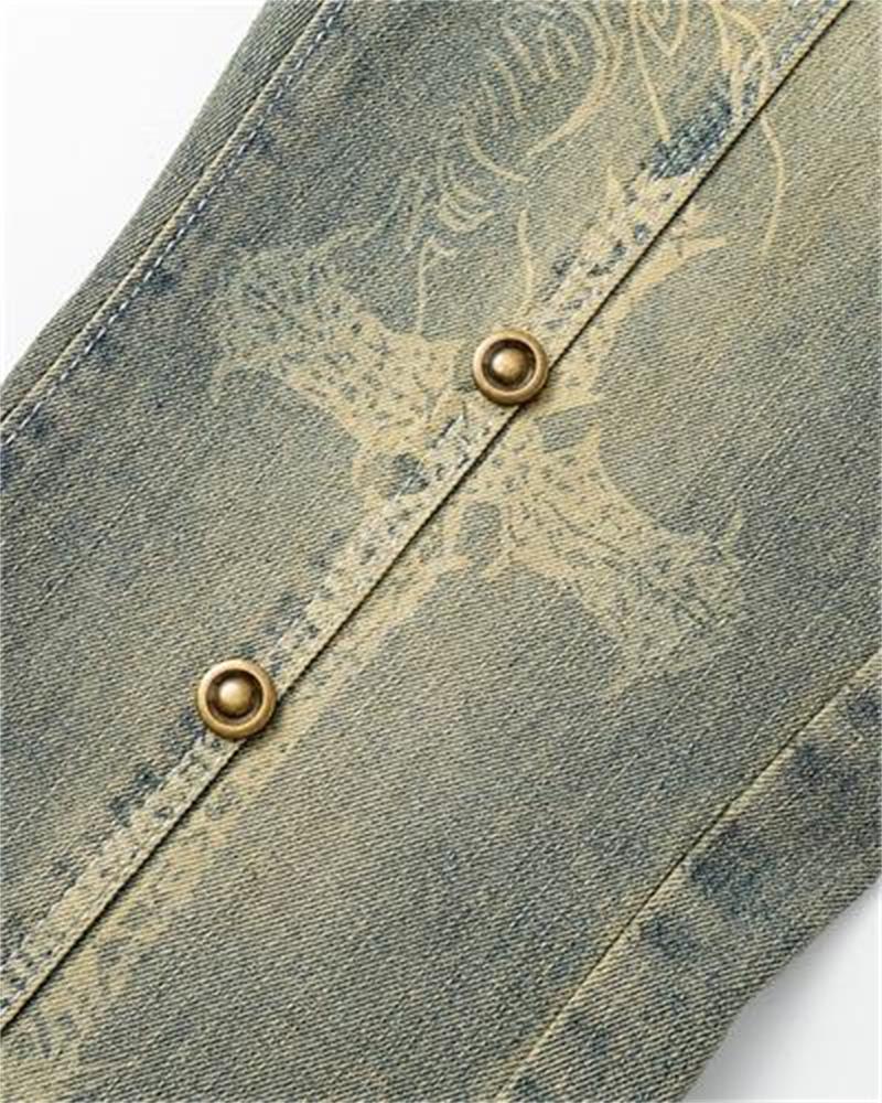 Crossings Vintage Pattern Jeans