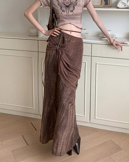 Strappy Earthy Maxi Skirt