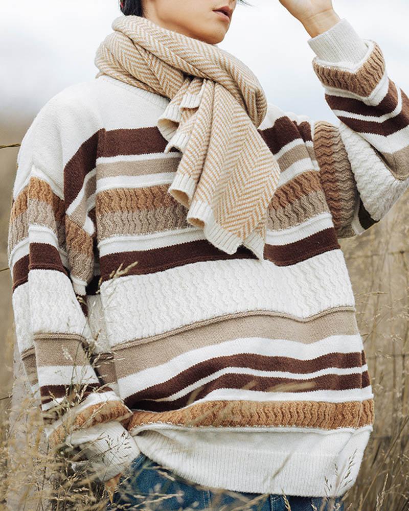 In To The Nature Stripes Sweater