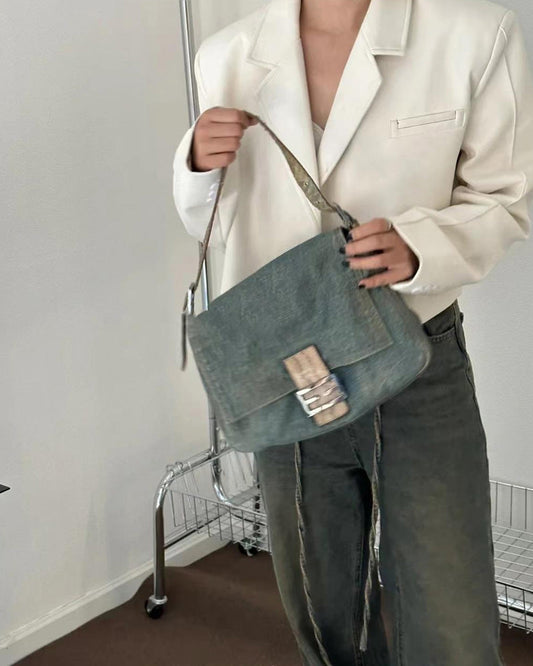 Bianca Denim Shoulder Bag