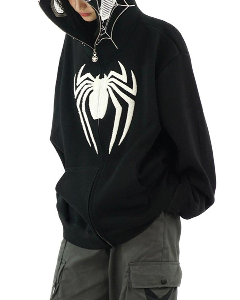 Spider Towel Embroidered Hoodie