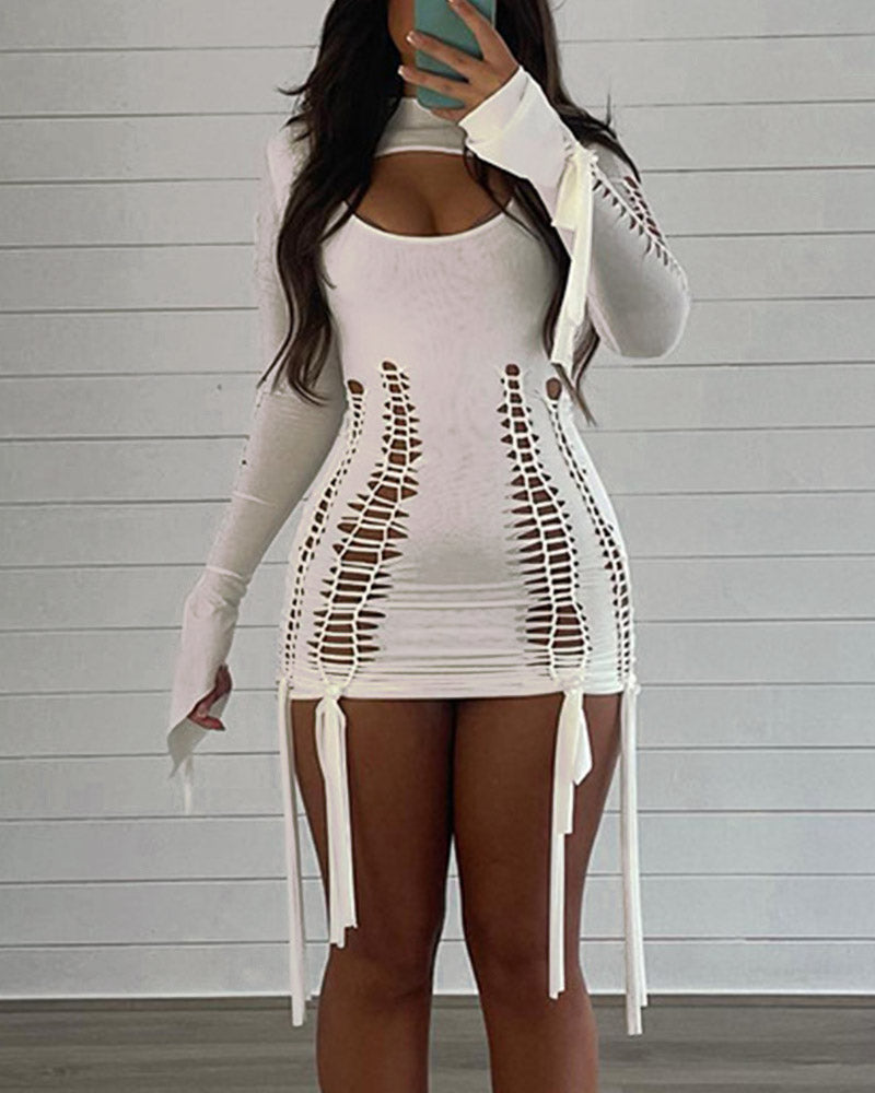 Music Festival Cut Out Bodycon Dress