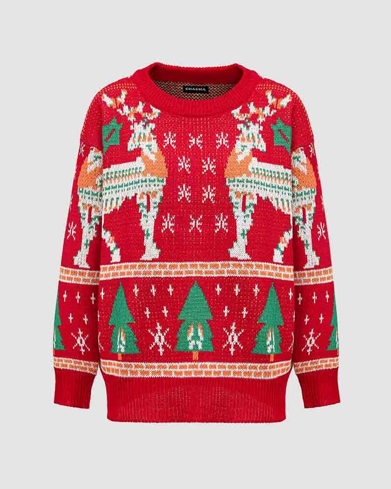 Reindeer Astral Graphic Sweater