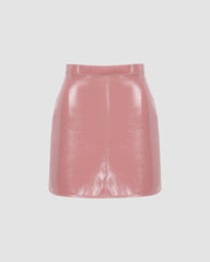 Plastic Gal PU Skirt