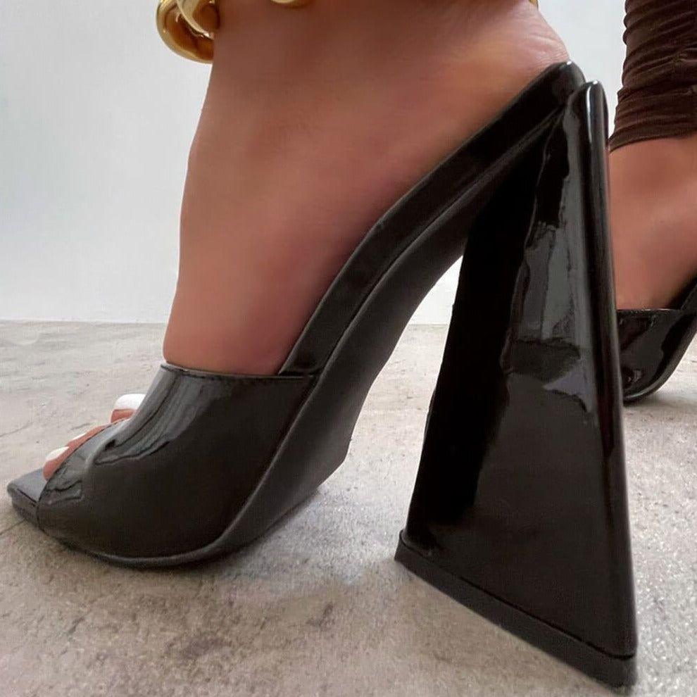 Fantasy Pyramid Block Heels