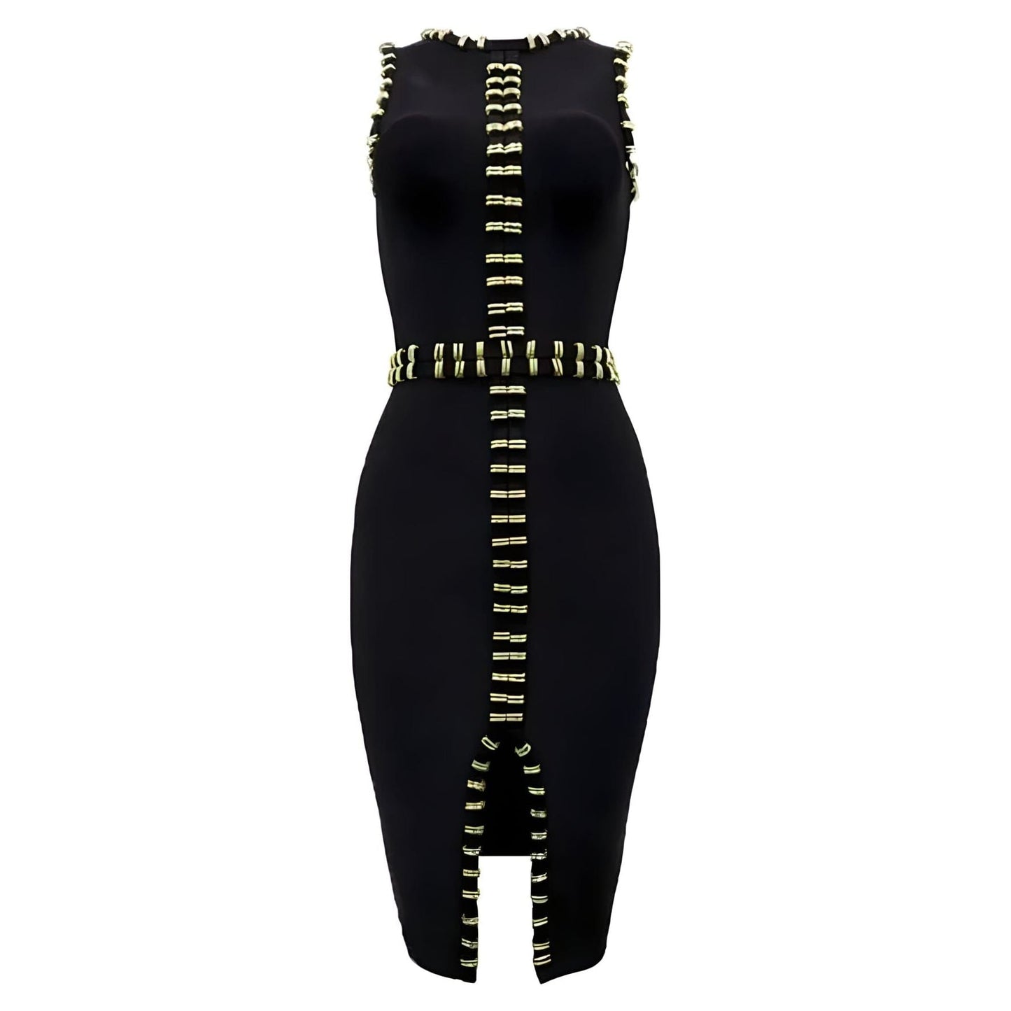 The Gemma Studded Split-Front Dress - Multiple Colors