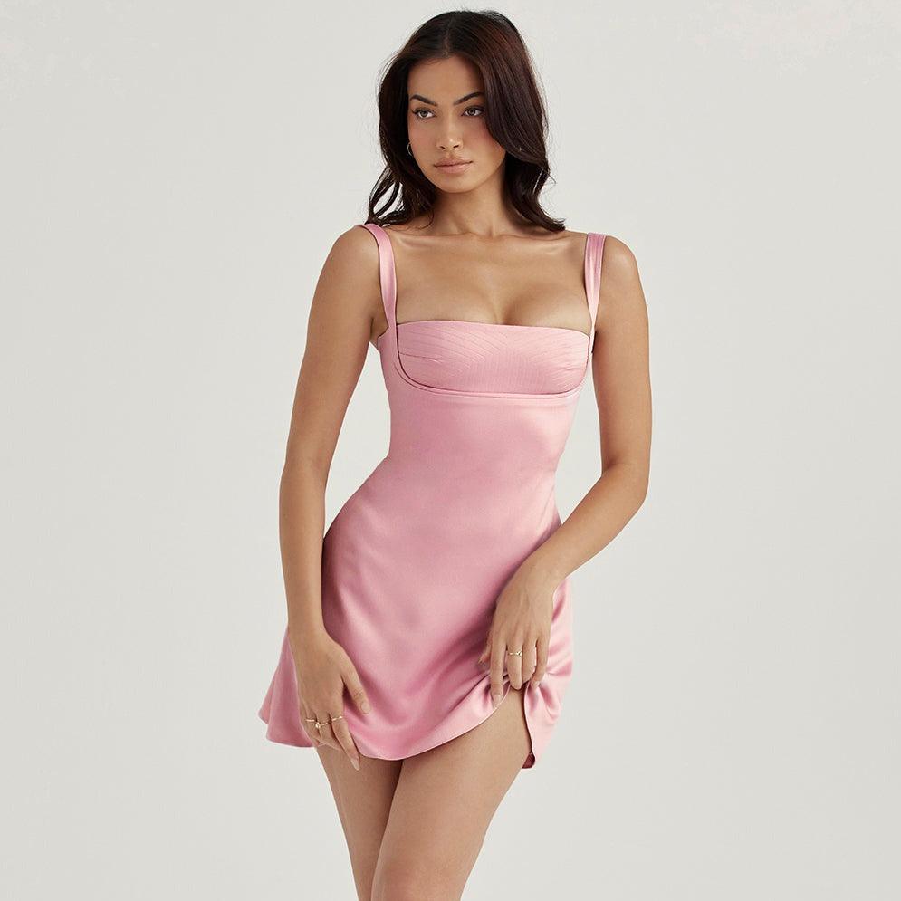 Baby Bella Satin Mini Dress