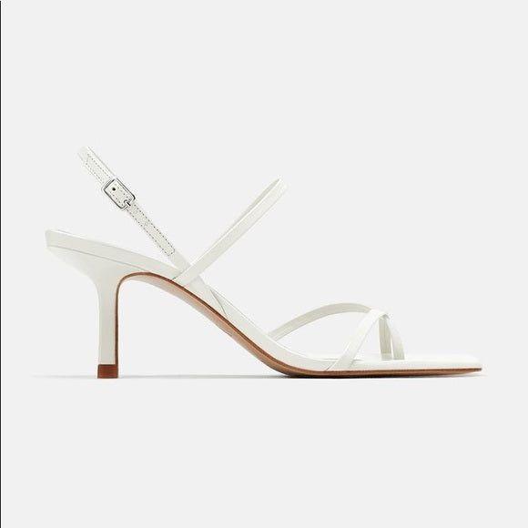 Ricmod Strappy Mid-Heel Faux Leather Sandals