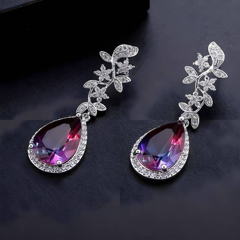 The Aurora Crystal Drop Earrings