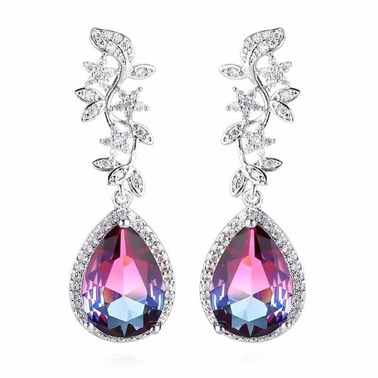 The Aurora Crystal Drop Earrings