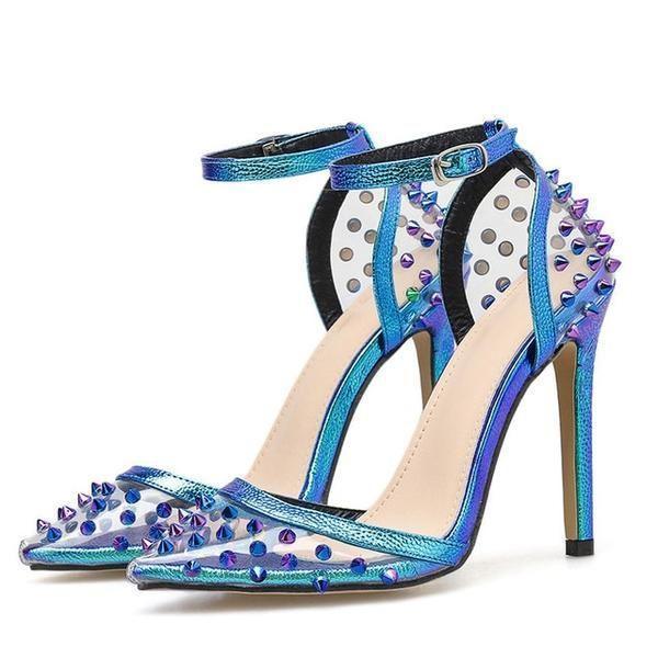 Lagoon Ankle Strap Spike Heels