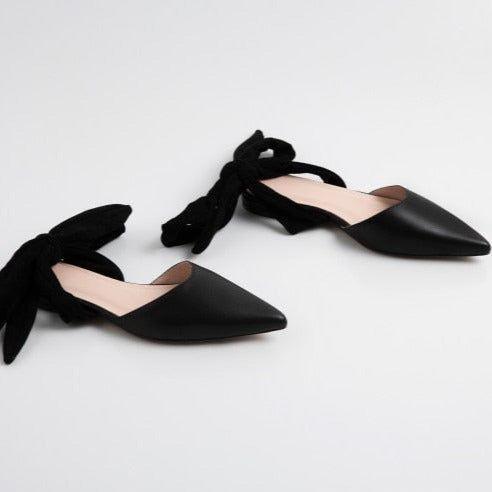 Dorrin Ankle Bow Tie Slippers