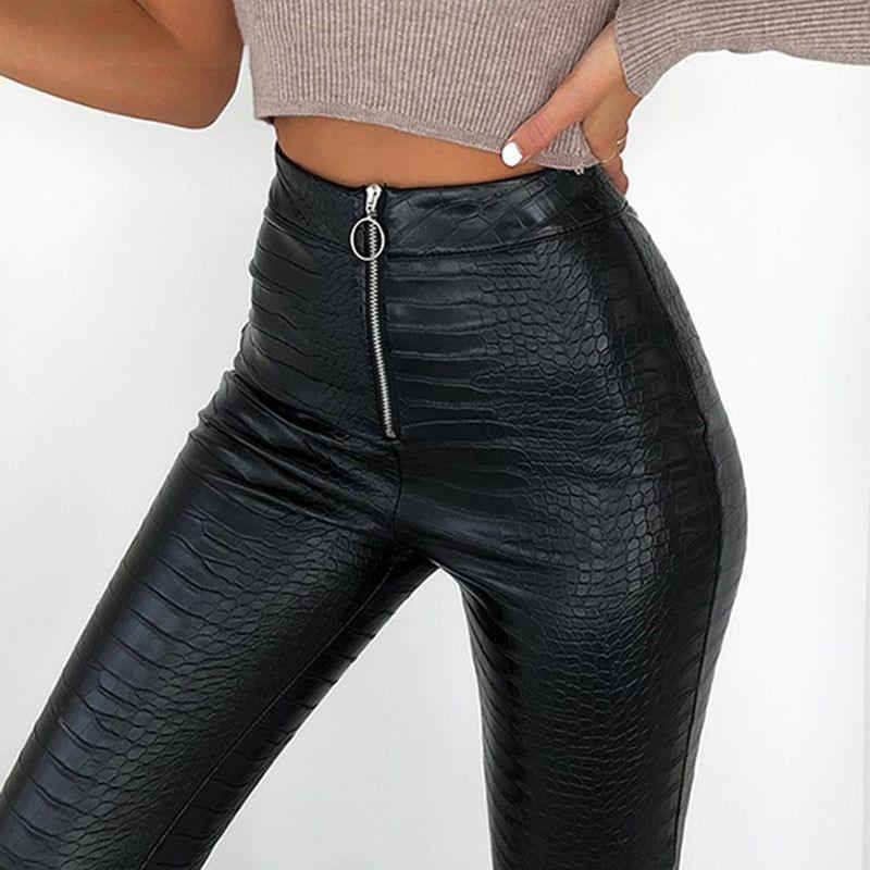 Galla Faux Leather Pants