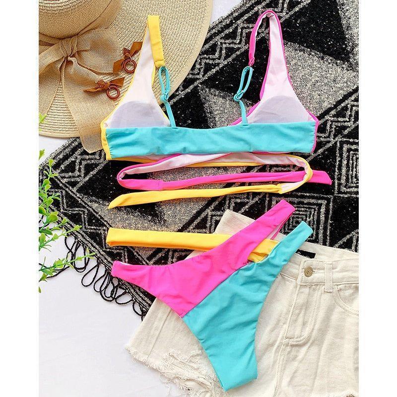 Butterfly Effect Cut-Out Wrap Bikini