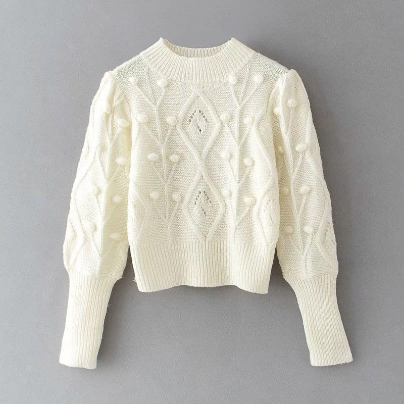 Meeli Vintage Casual Turtleneck Sweater