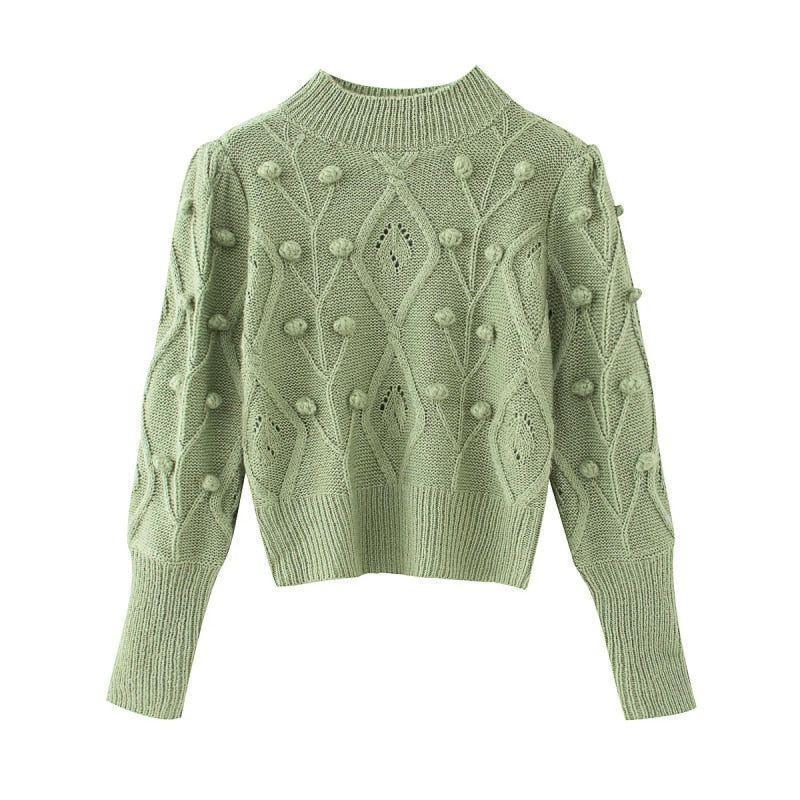 Meeli Vintage Casual Turtleneck Sweater