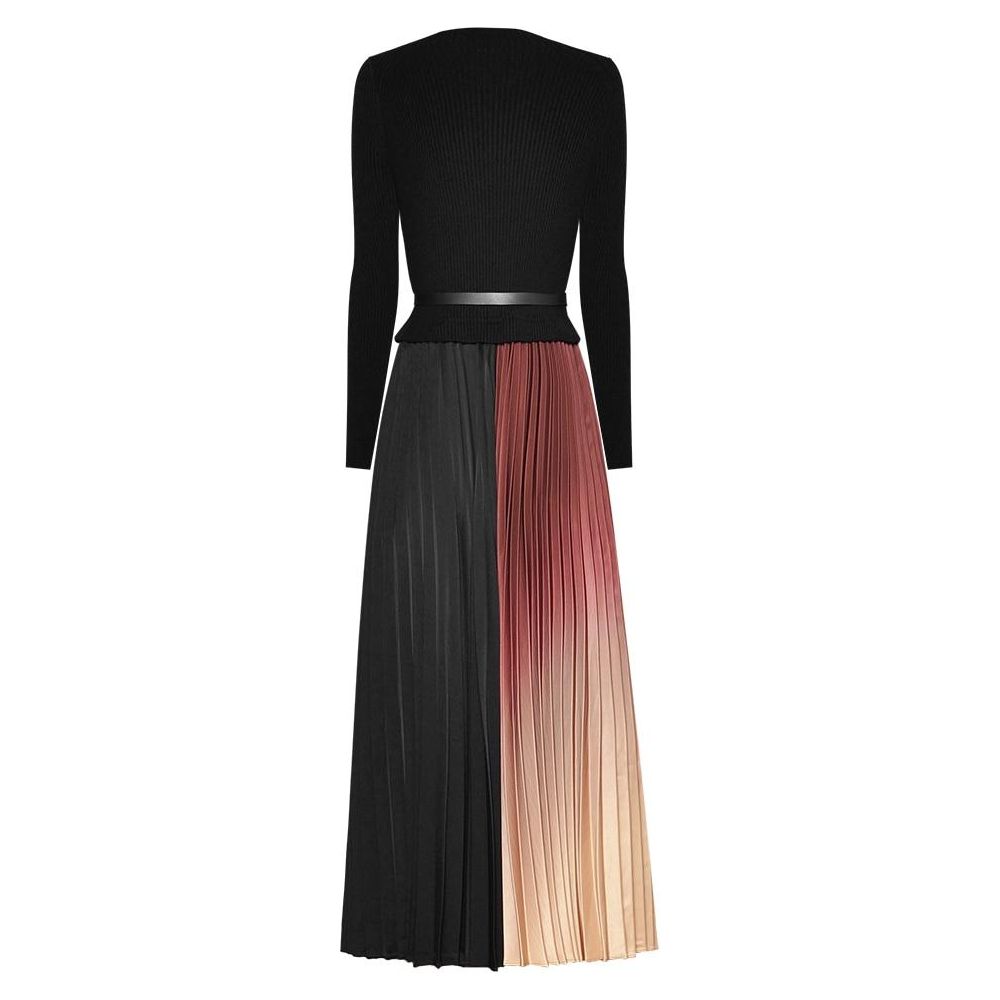 The Luna Long Sleeve Pleated Dress