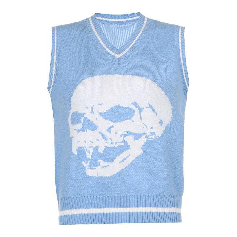 Hermine Skull Print Vest