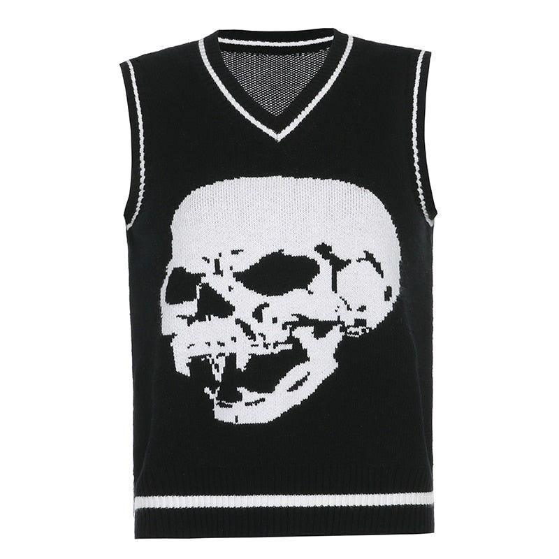 Hermine Skull Print Vest