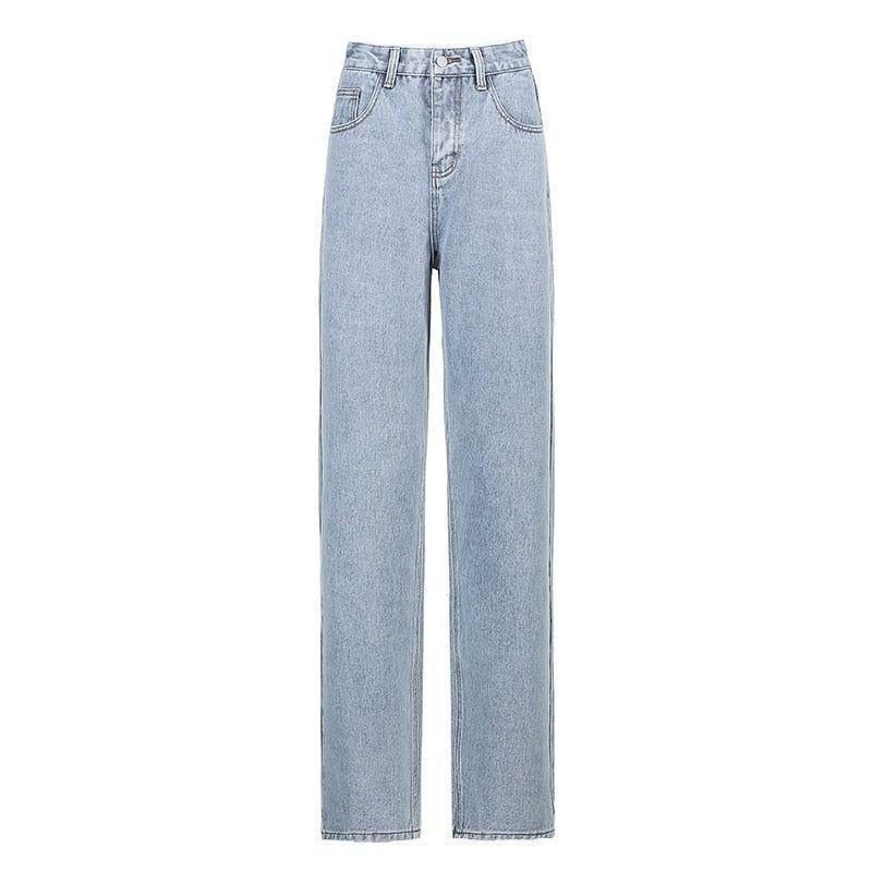 Nikolett Butterfly Loose Straight Jeans