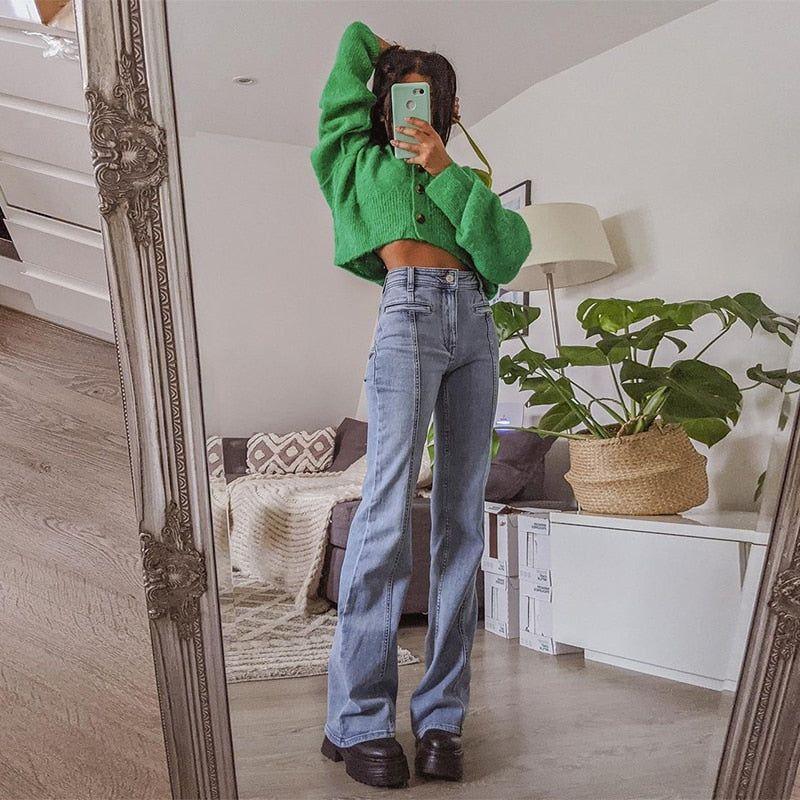 Hylda Star Patchwork High Waisted Jeans