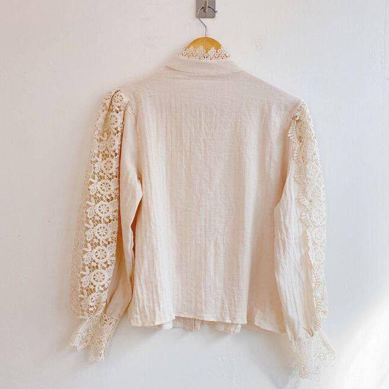 Blooms Love Lace Long Sleeve Blouse