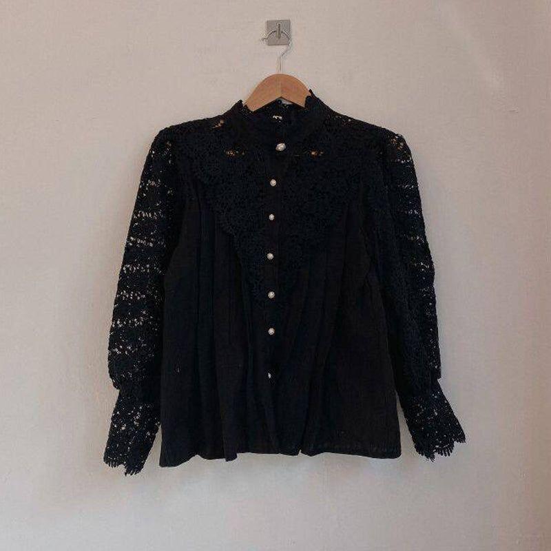 Blooms Love Lace Long Sleeve Blouse