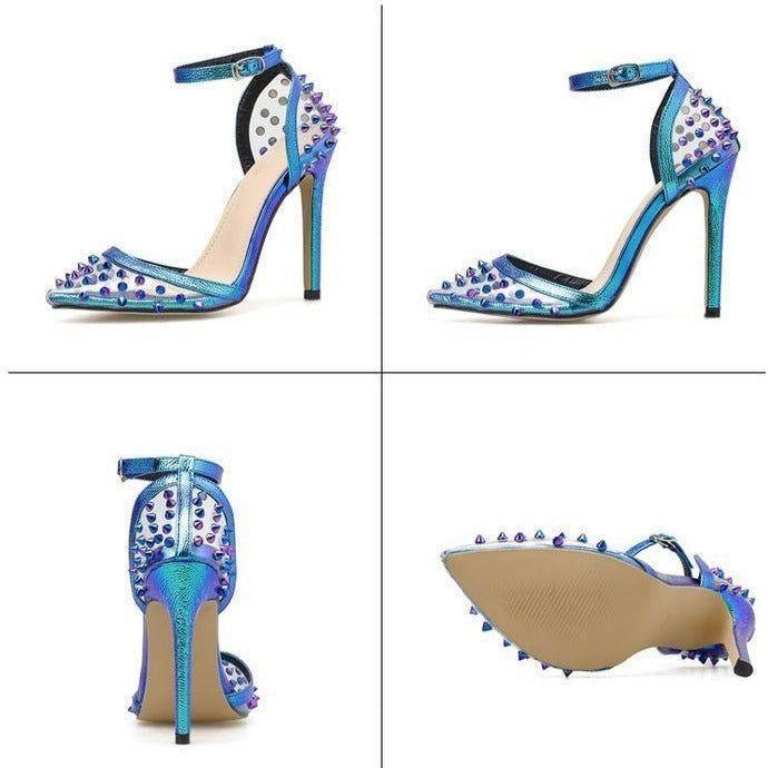 Lagoon Ankle Strap Spike Heels