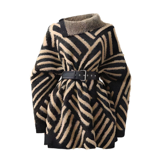 The Safari Belted Pullover Turtleneck