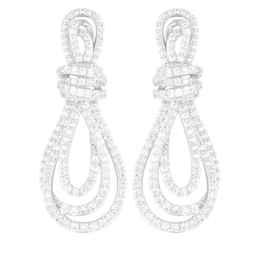 The Stella Micro Pave Crystal Drop Earrings - Multiple Colors