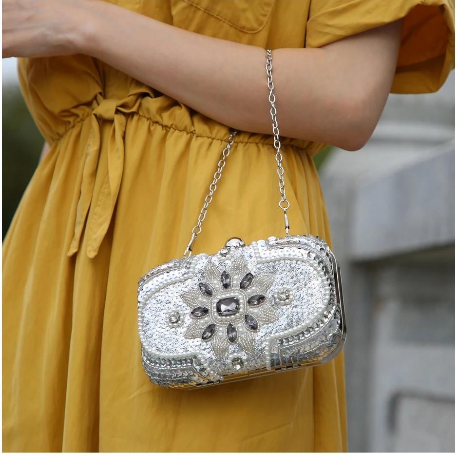 The Isabella Beaded Handbag Clutch - Multiple Colors