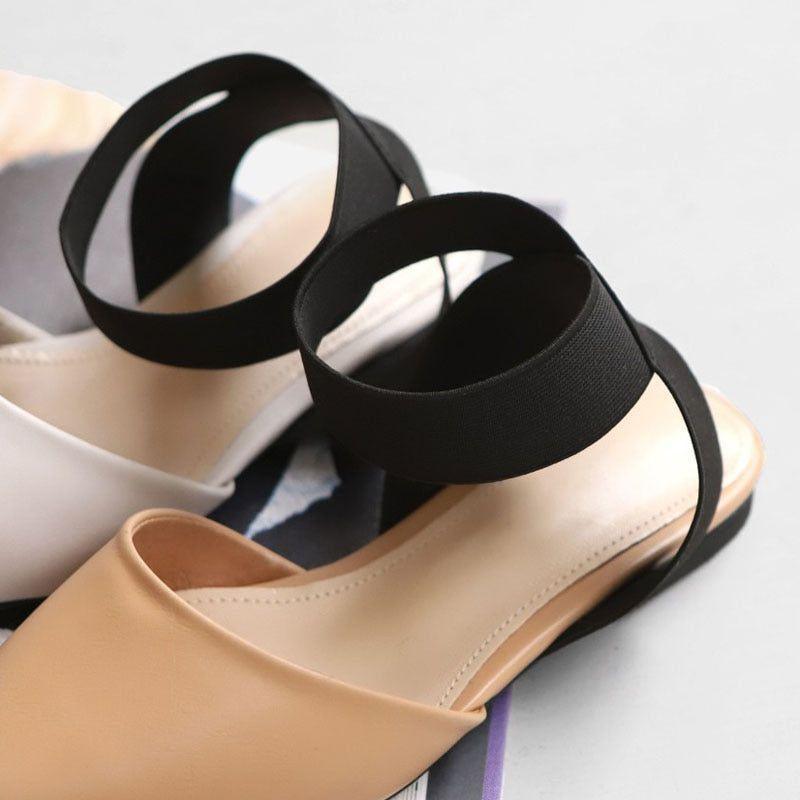 Desi Crossover Strap Pointed Toe Sandals