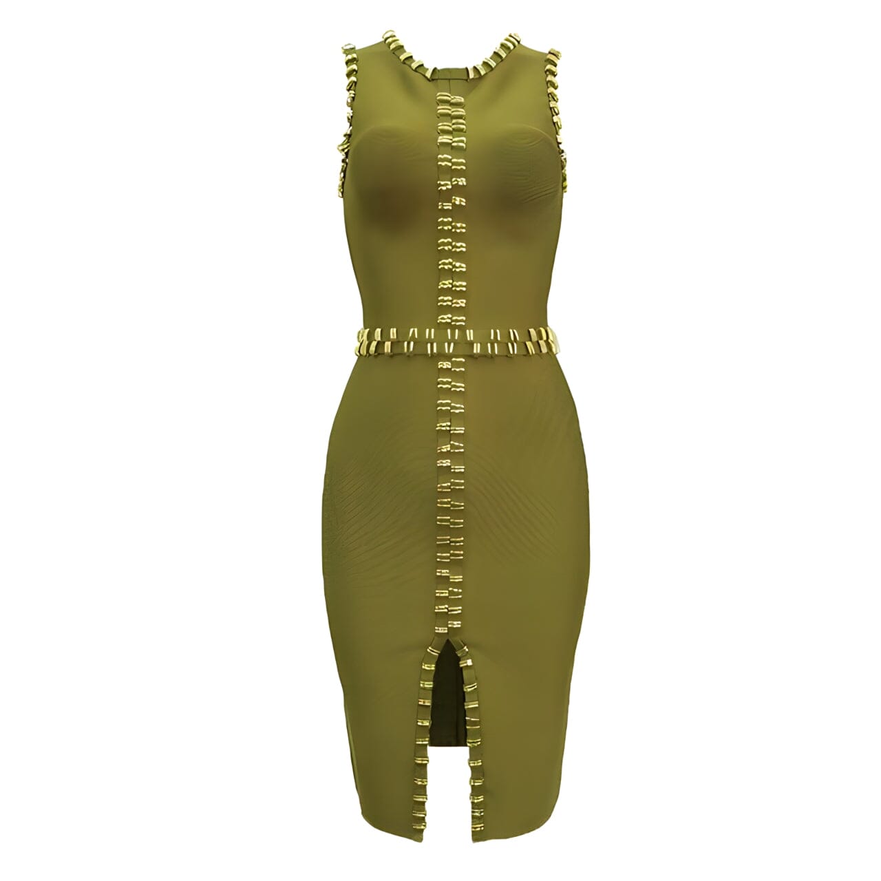 The Gemma Studded Split-Front Dress - Multiple Colors