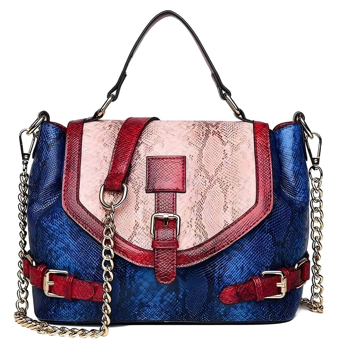 The Francine Snakeskin Handbag Purse - Multiple Colors