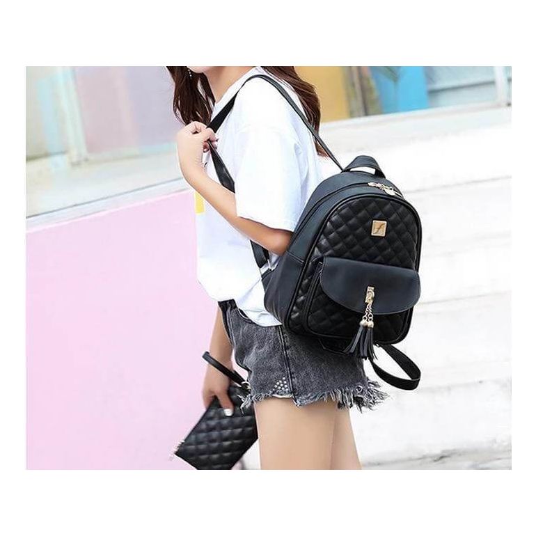 The Claire Quilted Shoulder Bag Backpack